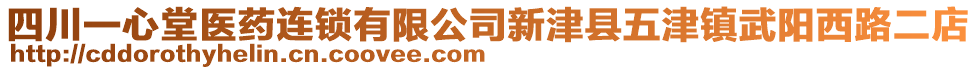 四川一心堂醫(yī)藥連鎖有限公司新津縣五津鎮(zhèn)武陽(yáng)西路二店