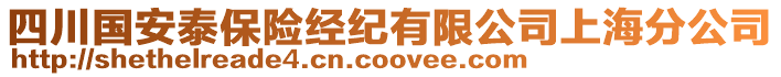 四川國安泰保險經(jīng)紀(jì)有限公司上海分公司