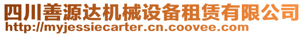 四川善源達機械設備租賃有限公司
