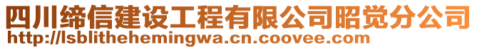 四川缔信建设工程有限公司昭觉分公司