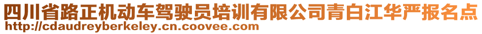 四川省路正機動車駕駛員培訓有限公司青白江華嚴報名點