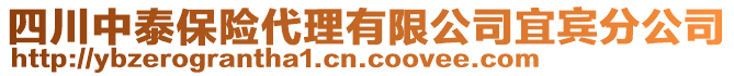 四川中泰保險代理有限公司宜賓分公司