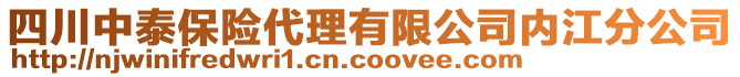 四川中泰保險代理有限公司內(nèi)江分公司