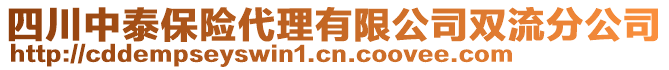 四川中泰保險(xiǎn)代理有限公司雙流分公司