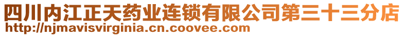 四川內(nèi)江正天藥業(yè)連鎖有限公司第三十三分店