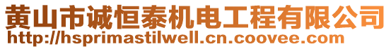 黃山市誠恒泰機電工程有限公司