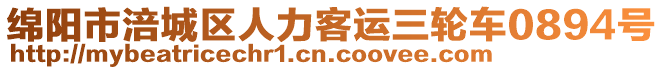 綿陽市涪城區(qū)人力客運(yùn)三輪車0894號