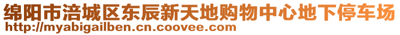 綿陽市涪城區(qū)東辰新天地購物中心地下停車場