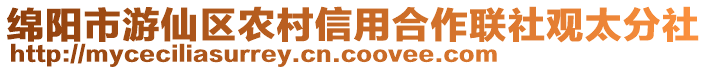 綿陽市游仙區農村信用合作聯社觀太分社