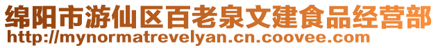 綿陽(yáng)市游仙區(qū)百老泉文建食品經(jīng)營(yíng)部