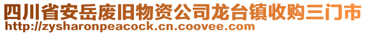 四川省安岳廢舊物資公司龍臺鎮收購三門市
