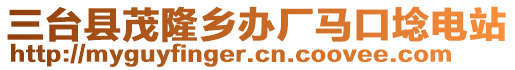 三臺縣茂隆鄉(xiāng)辦廠馬口埝電站