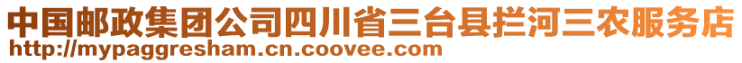 中國(guó)郵政集團(tuán)公司四川省三臺(tái)縣攔河三農(nóng)服務(wù)店