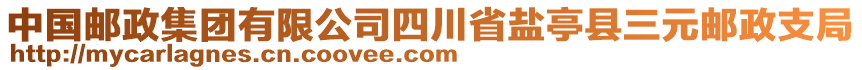 中國郵政集團有限公司四川省鹽亭縣三元郵政支局