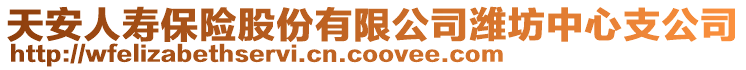 天安人壽保險股份有限公司濰坊中心支公司