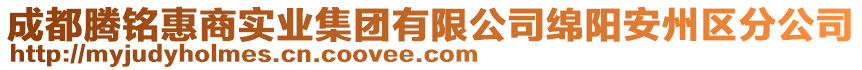 成都騰銘惠商實(shí)業(yè)集團(tuán)有限公司綿陽安州區(qū)分公司