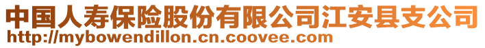 中国人寿保险股份有限公司江安县支公司