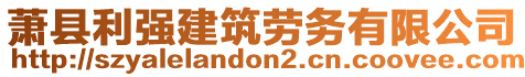 蕭縣利強(qiáng)建筑勞務(wù)有限公司