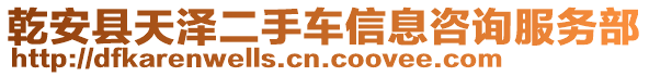 乾安县天泽二手车信息咨询服务部