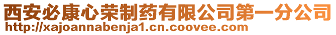 西安必康心榮制藥有限公司第一分公司