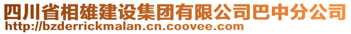 四川省相雄建設(shè)集團有限公司巴中分公司