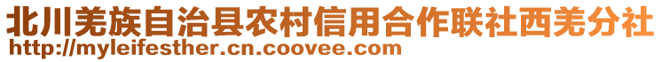 北川羌族自治縣農(nóng)村信用合作聯(lián)社西羌分社