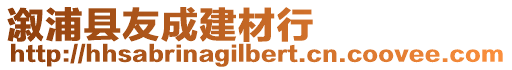 溆浦縣友成建材行