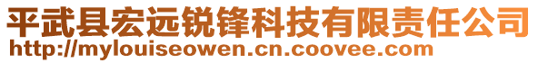 平武縣宏遠(yuǎn)銳鋒科技有限責(zé)任公司