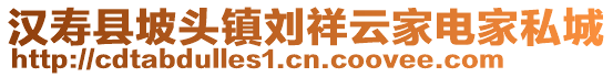 漢壽縣坡頭鎮(zhèn)劉祥云家電家私城