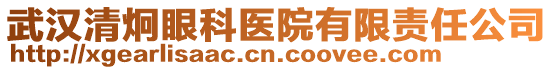 武漢清炯眼科醫(yī)院有限責(zé)任公司