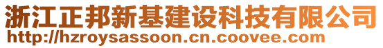 浙江正邦新基建設(shè)科技有限公司