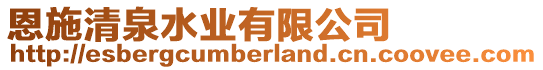 恩施清泉水業(yè)有限公司