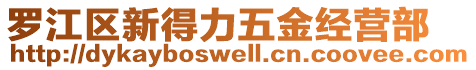 羅江區(qū)新得力五金經(jīng)營(yíng)部