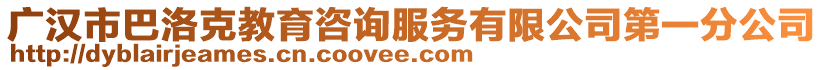 廣漢市巴洛克教育咨詢服務有限公司第一分公司