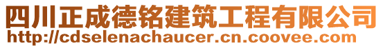 四川正成德銘建筑工程有限公司