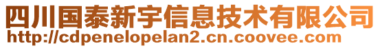 四川國(guó)泰新宇信息技術(shù)有限公司