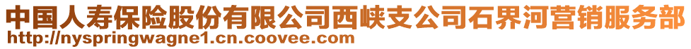 中国人寿保险股份有限公司西峡支公司石界河营销服务部