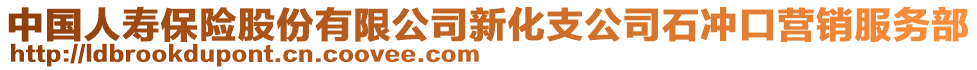 中國人壽保險股份有限公司新化支公司石沖口營銷服務(wù)部