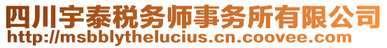 四川宇泰稅務(wù)師事務(wù)所有限公司