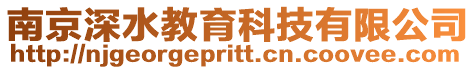 南京深水教育科技有限公司