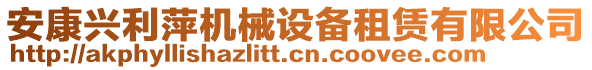 安康興利萍機械設(shè)備租賃有限公司