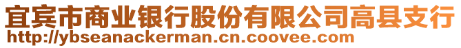 宜賓市商業(yè)銀行股份有限公司高縣支行