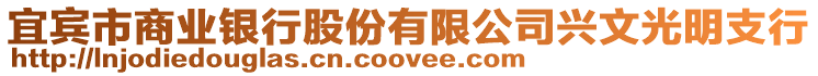 宜賓市商業(yè)銀行股份有限公司興文光明支行