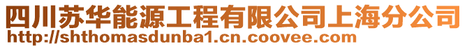 四川蘇華能源工程有限公司上海分公司