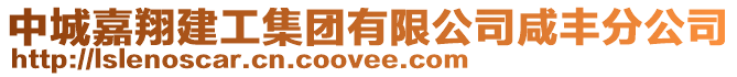 中城嘉翔建工集團(tuán)有限公司咸豐分公司
