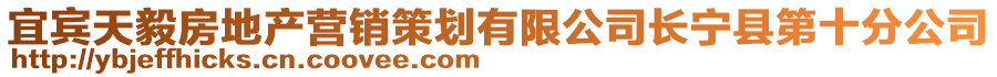 宜賓天毅房地產(chǎn)營銷策劃有限公司長寧縣第十分公司