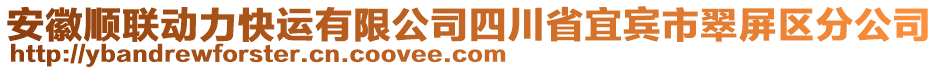 安徽順聯(lián)動力快運(yùn)有限公司四川省宜賓市翠屏區(qū)分公司