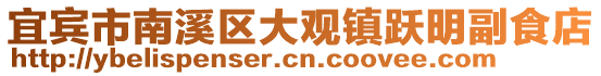 宜賓市南溪區大觀鎮躍明副食店