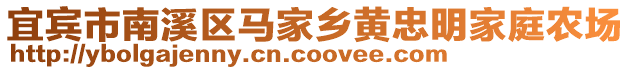 宜賓市南溪區馬家鄉黃忠明家庭農場
