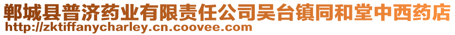 鄲城縣普濟藥業有限責任公司吳臺鎮同和堂中西藥店